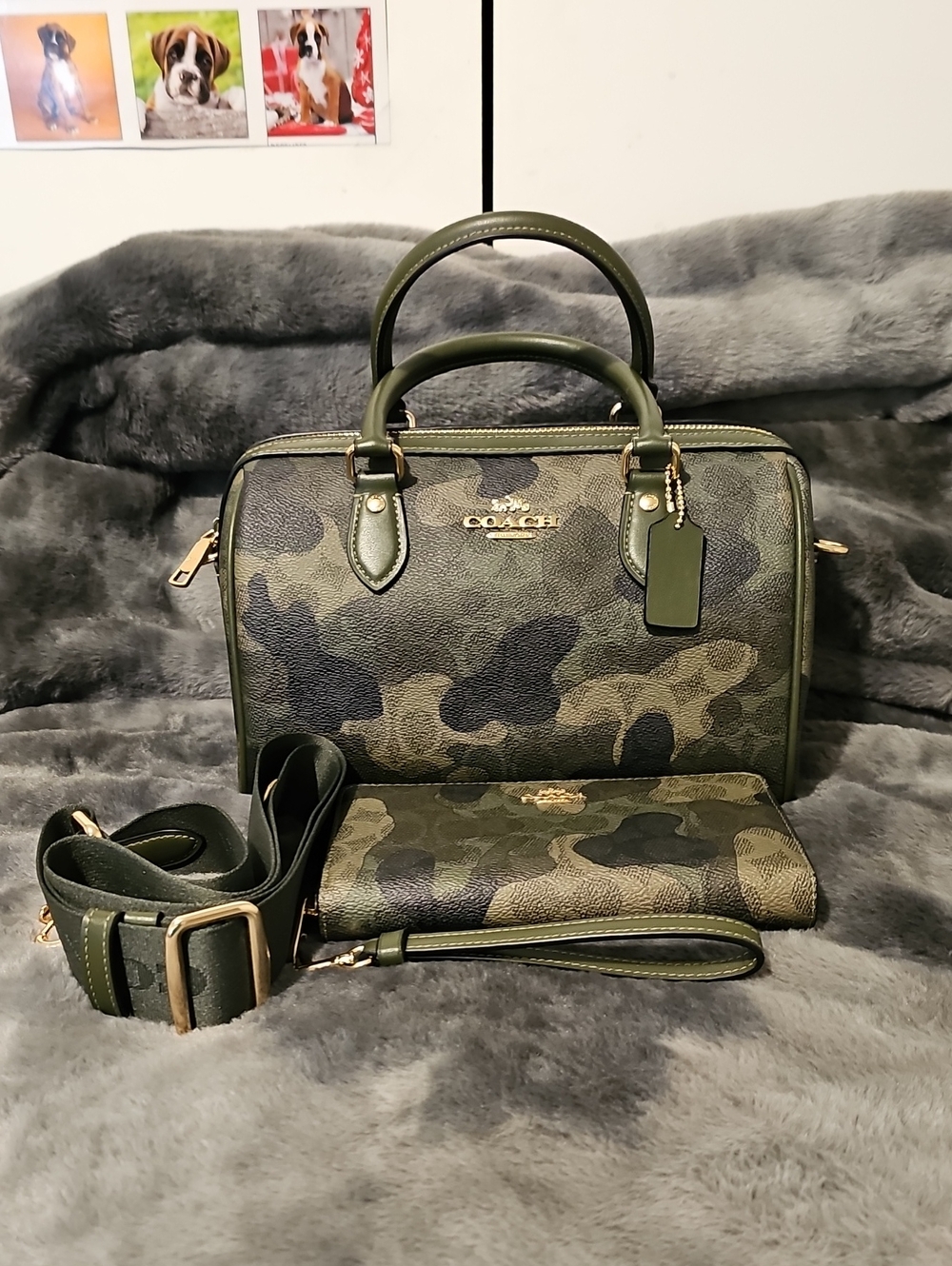 Coach Camouflage Rowan Satchel